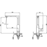 Ikon Seto Kitchen Sink Mixer - Matt Black