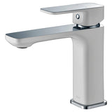 Ikon Seto basin Mixer - Chrome & White