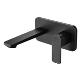 Ikon Seto Wall Mixer & Spout Combination - Matt Black