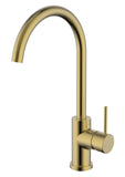 Hamilton Gooseneck Kitchen Sink Mixer - Brushed Gold