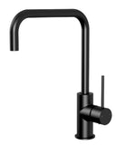 Ikon Hali Square Neck Kitchen Sink Mixer - Matt Black
