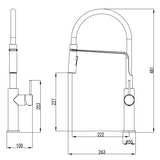 Ikon Hali Multi-function Sink Mixer - Chrome