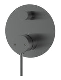 Coral II Wall Mixer Diverter - Gunmetal