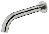 Ikon Hali Curved bath spout - Brushed Nickel