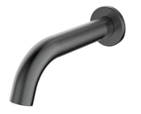 Ikon Hali Curved bath spout - Gunmetal