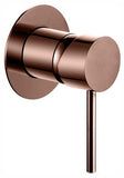 Coral Mini Back Plate Wall Mixer - Rose Gold