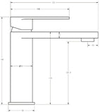 Delphine Basin Mixer - Chrome