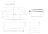 ISEO Freestanding Bathtub - Gloss White