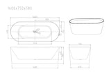 ISEO Freestanding Bathtub - Gloss White