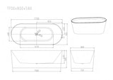 ISEO Freestanding Bathtub - Gloss White