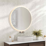 Luna LED Round Mirror 750mm - with Adjustable LED Lighting