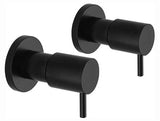 Bella 1/4 Turn Wall Tops - Matt Black