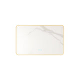 Maia 600×750 / 750×900 / 1200×750mm LED Rectangular Mirror – Brushed Gold Frame