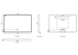 Maia 600×750 / 750×900 / 1200×750mm LED Rectangular Mirror – Brushed Gold Frame