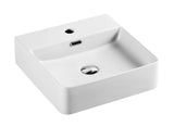 Marsay 77 Wall-Hung Square Art Basins - Matt White