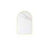 Maia 600×900mm LED Arch Mirror– Brushed Gold Frame