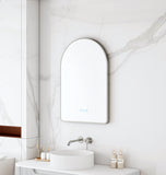 Maia 600×900mm LED Arch Mirror– Gun Metal Frame