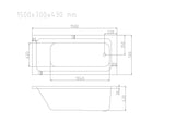 Mira Insert & Island Bathtub - Gloss White