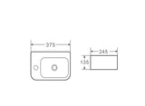 Mini 37L Compact Wall-Hung Basin