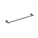 Round Single Towel Rail 750mm - Gunmetal Grey