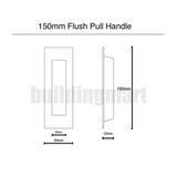Sliding Flush Pull -150mm x 50mm