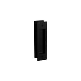 Matt Black Rectangle Sliding Flush Pulls (Pair) - 150mm x 38mm