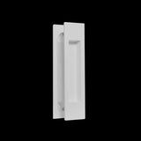 White Finish Rectangle Sliding Flush Pulls (Pair) - 180mm x 38mm