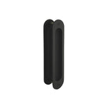 Matt Black Oval Sliding Flush Pulls (Pair) - 150mm x 38mm