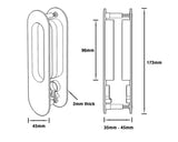 Sliding Passage Set (1124)- Brushed Nickel
