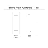 200mm Sliding Flush Pull Handle