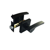 Matt Black Entrance Lock Set (3666MB) - Moon Series