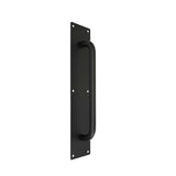 400mm Push and Pull Door Plate - Matt Black Finish