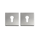Square Escutcheons - Euro Cylinders Face Plates