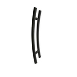 Matt Black Entry Door Pull handle (Pair) 400mm -  Fitzgerald Series