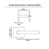 Entrance Lock Set - Smith Series Door Handles