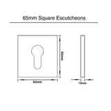 Matt Black Entrance Lock Set - Smith Series Door Handles