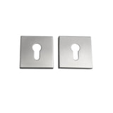 65mm Square Escutcheons - Euro Cylinders Face Plates
