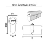 70mm Euro Double Cylinder
