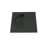 Matt Black Sliding Flush Pull - 90mm x 90mm