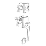 Brushed Gold Finish Architectural Lever Pull with Deadbolt - Lachlan Series