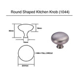Matt Black Large Round Kitchen Knob - Rose Series