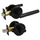 Malbena Series Entry Lever Lockset - Matt Black Finish