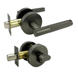 Malbena Series Entry Lever Lockset - Gunmetal Grey Finish