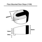 Architectural Door Stops - Satin Nickel Finish