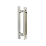 Barn Door Flush Pull Handle - Stainless Steel Finish