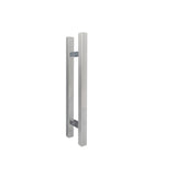 “Balmain" Entry Door Pull Handles 400mm (Pair) - Brushed Stainless Steel Finish