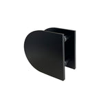 Matt Black 250mm D -shaped Door Plate (Pair) - Jade Series