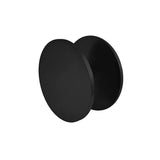Matt Black 300mm Round Plate Door Pulls (Pair) - Coral Series