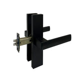 Matt Black Passage Handle Set  - Eva Series