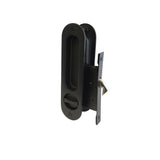 Sliding Key Lock Set  - Matt Black Finish